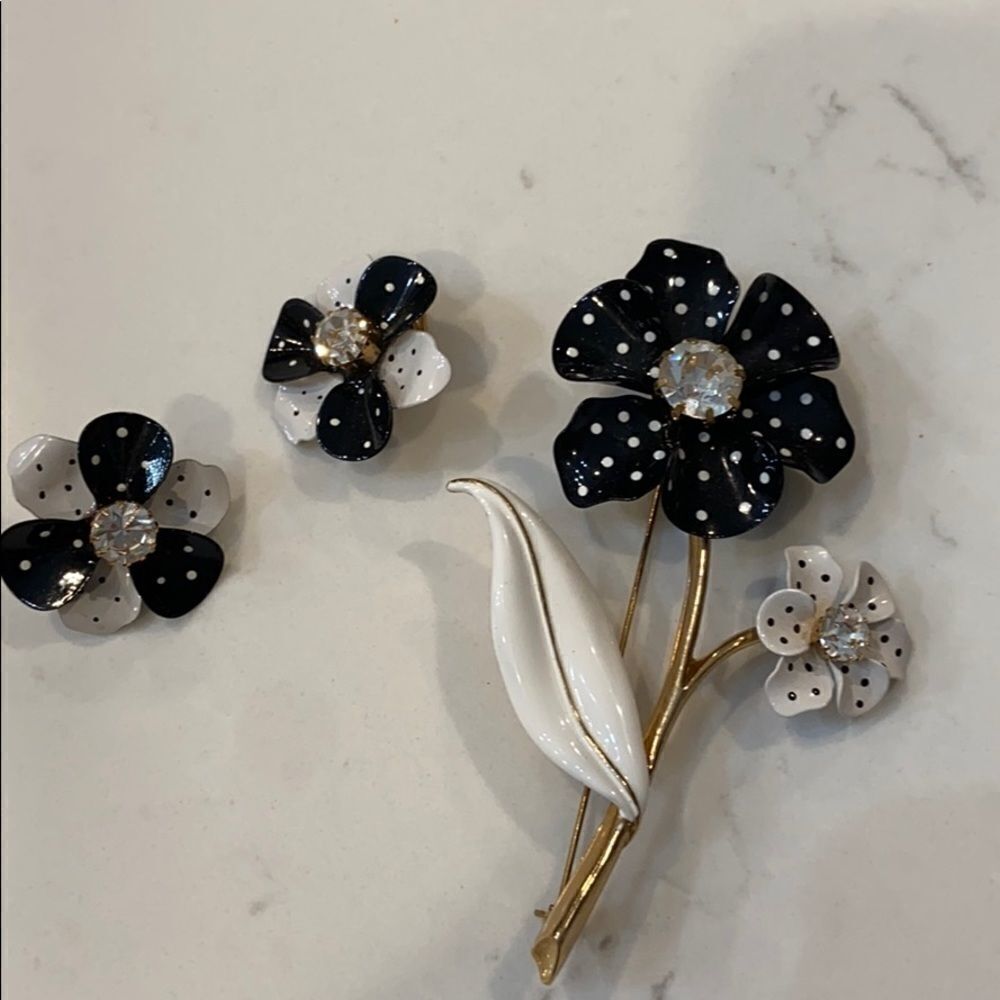 Vintage Avon‎ 3 Piece Pin and Earrings